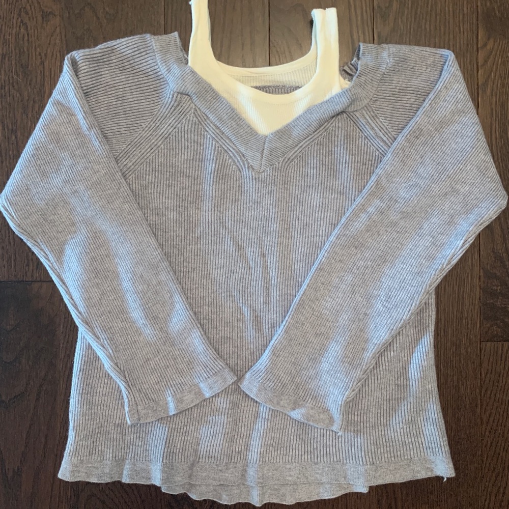 Shein 2-in-1 off the shoulder sweater NWOT